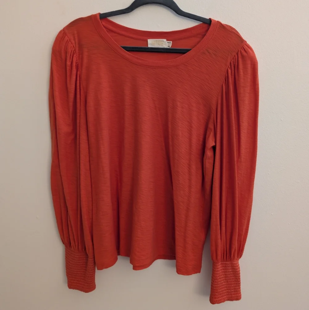 Nation LTD Long Sleeve Pima Cotton Top –Size L - Picture 1 of 9